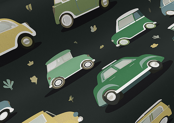 Roadtrip, Forest Green - Made to Measure Curtains - Image 4